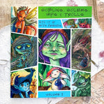 ATC It Up With Friends - Volume 1 - Goblins, Golems, Imps & Trolls - Community Collaborative Art Book front view 2