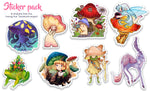 ATC It Up With Friends - Volume 2 - Among the Toadstools - Community Collaborative ACEO Art Book Stickers
