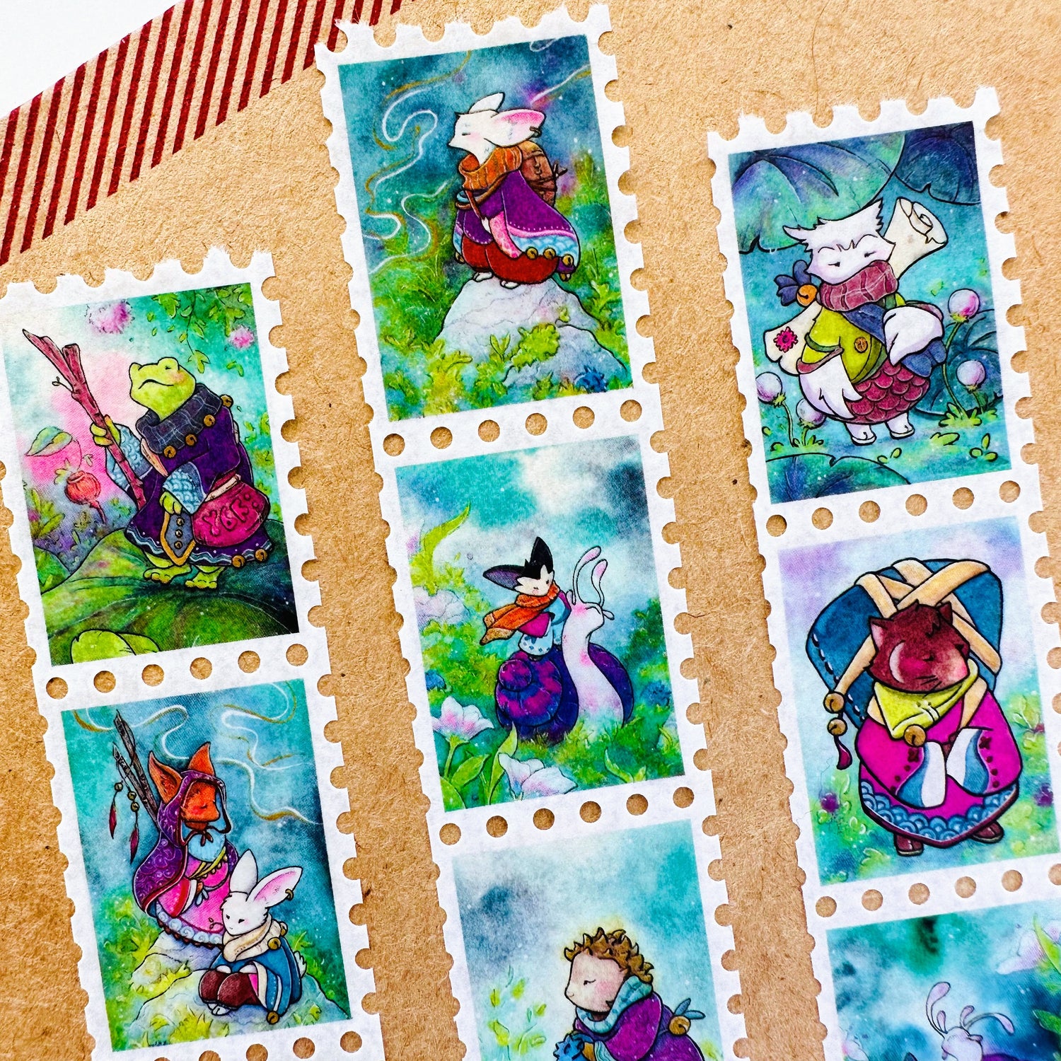 Adventure Awaits - Stamp Style Washi Tape Closeup
