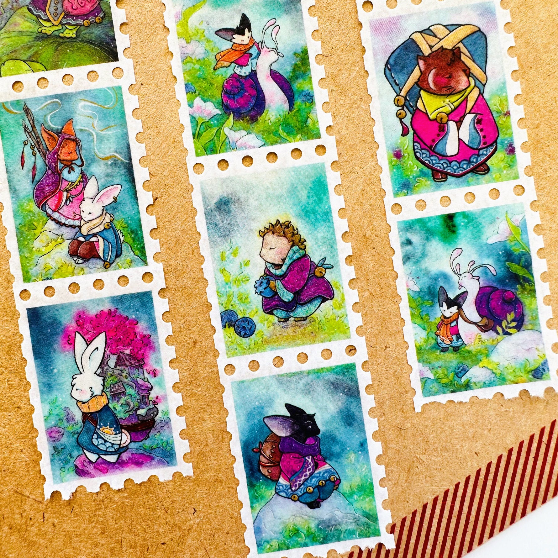 Adventure Awaits - Stamp Style Washi Tape Closeup 2