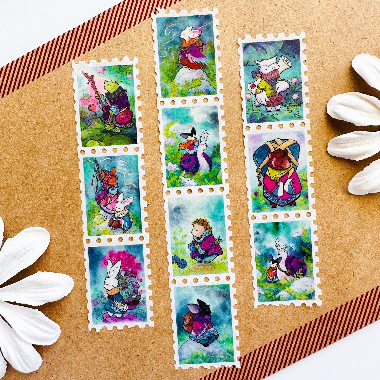Adventure Awaits - Stamp Style Washi Tape Full View
