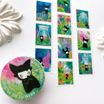 Among the Flowers - Stamp Style Washi Tape front view
