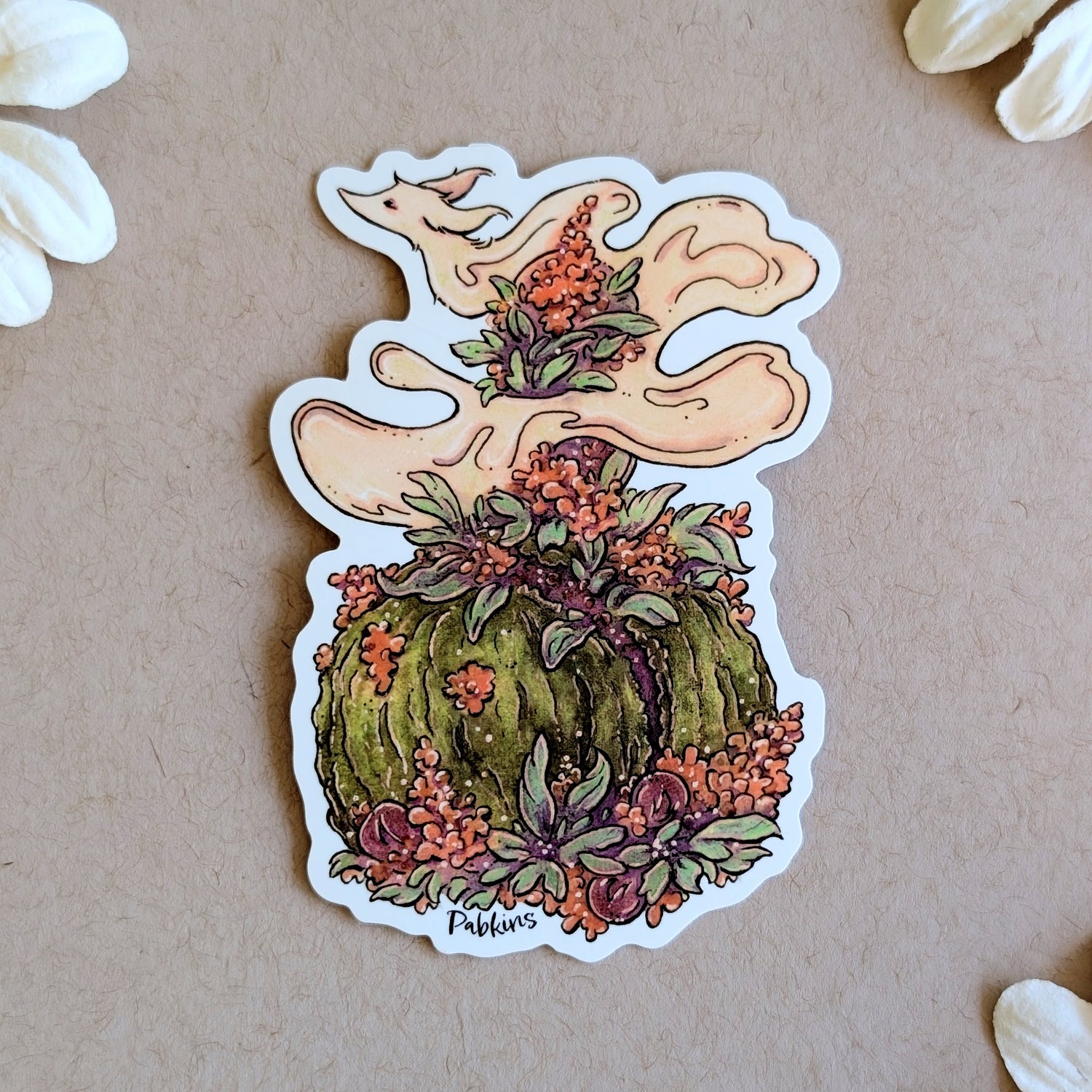 Autumn Smoke Fox - Vinyl Sticker
