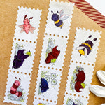 Beetles and Bugs - Stamp Style Washi Tape Closeup