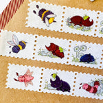 Beetles and Bugs - Stamp Style Washi Tape Closeup 3