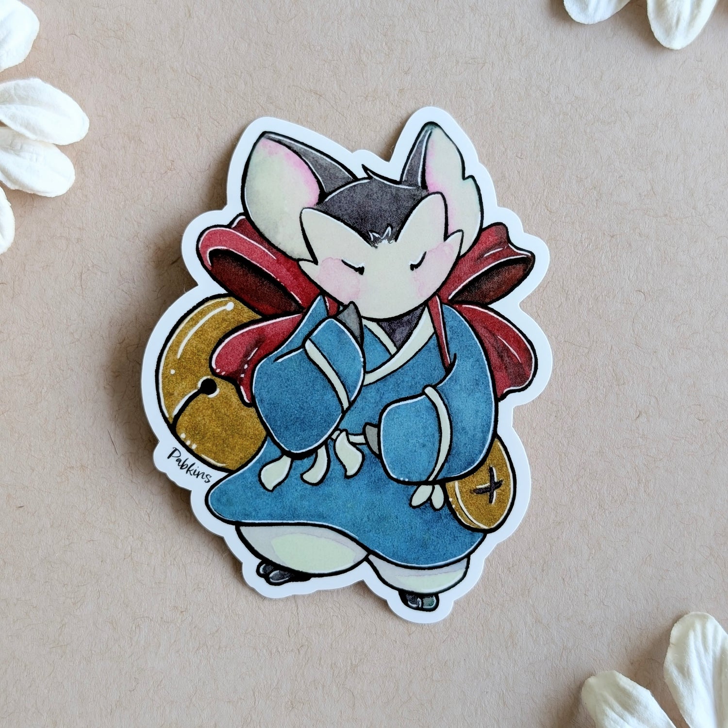 Belled Mouse - Vinyl Sticker