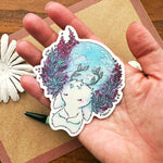 Blue Moon Jackalope - vinyl sticker Alt View