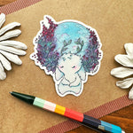 Blue Moon Jackalope - vinyl sticker Alt View 2
