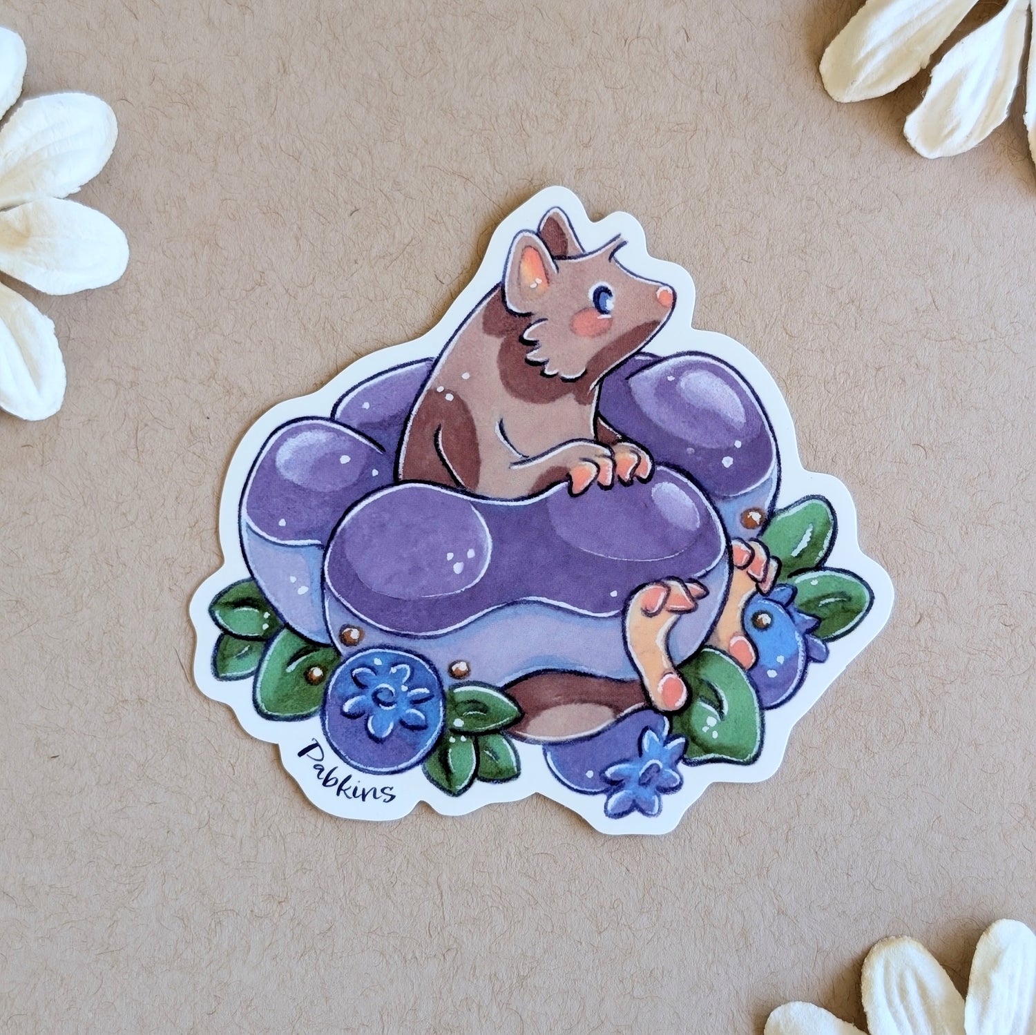 Blueberry Mochi Donut - Vinyl Sticker