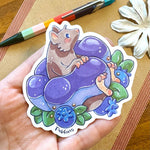 Blueberry Mochi Donut - vinyl sticker Alt View