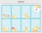 Catmoji Postal Cats - Stationery set Single