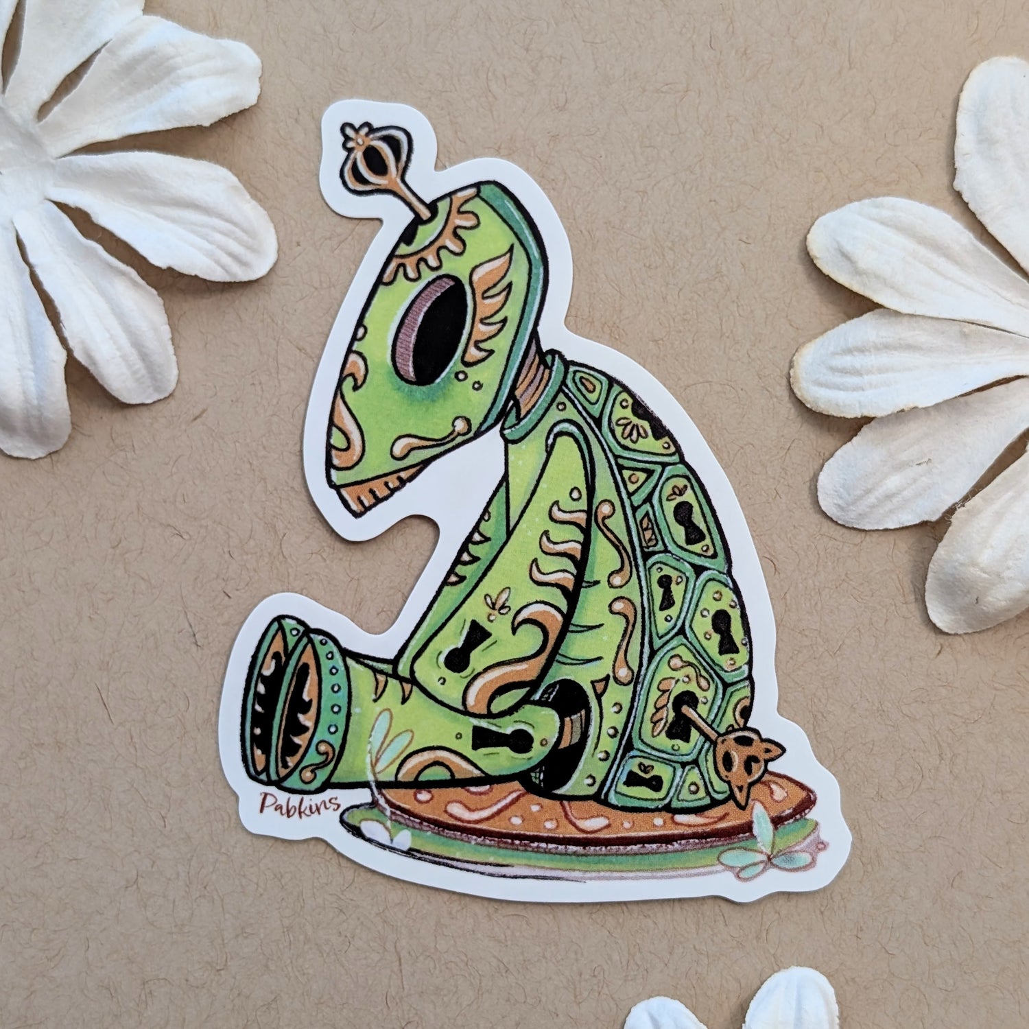 Clockwork Turtle - Vinyl Sticker