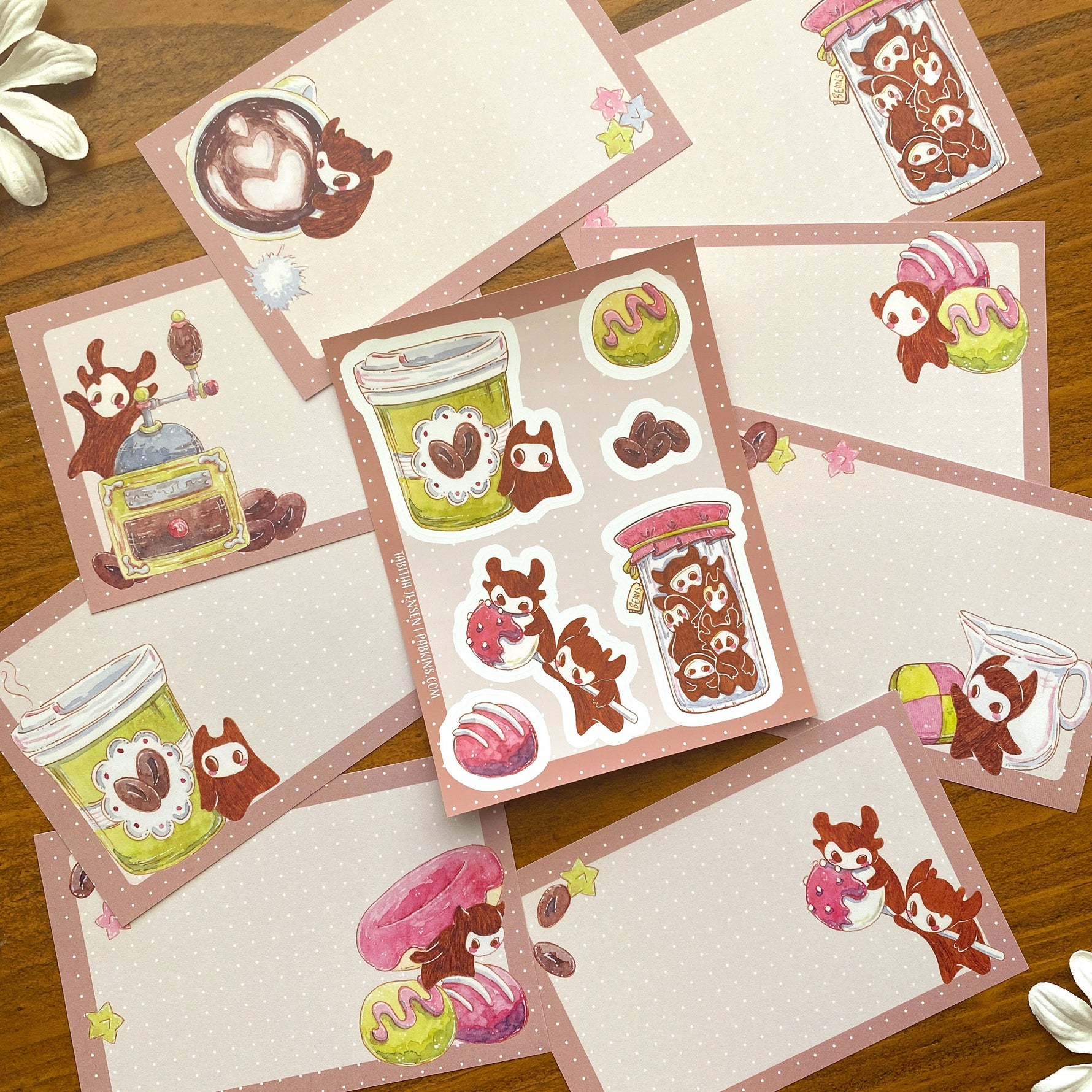 Coffee Please - Little Spirits - Stationery set Full 2