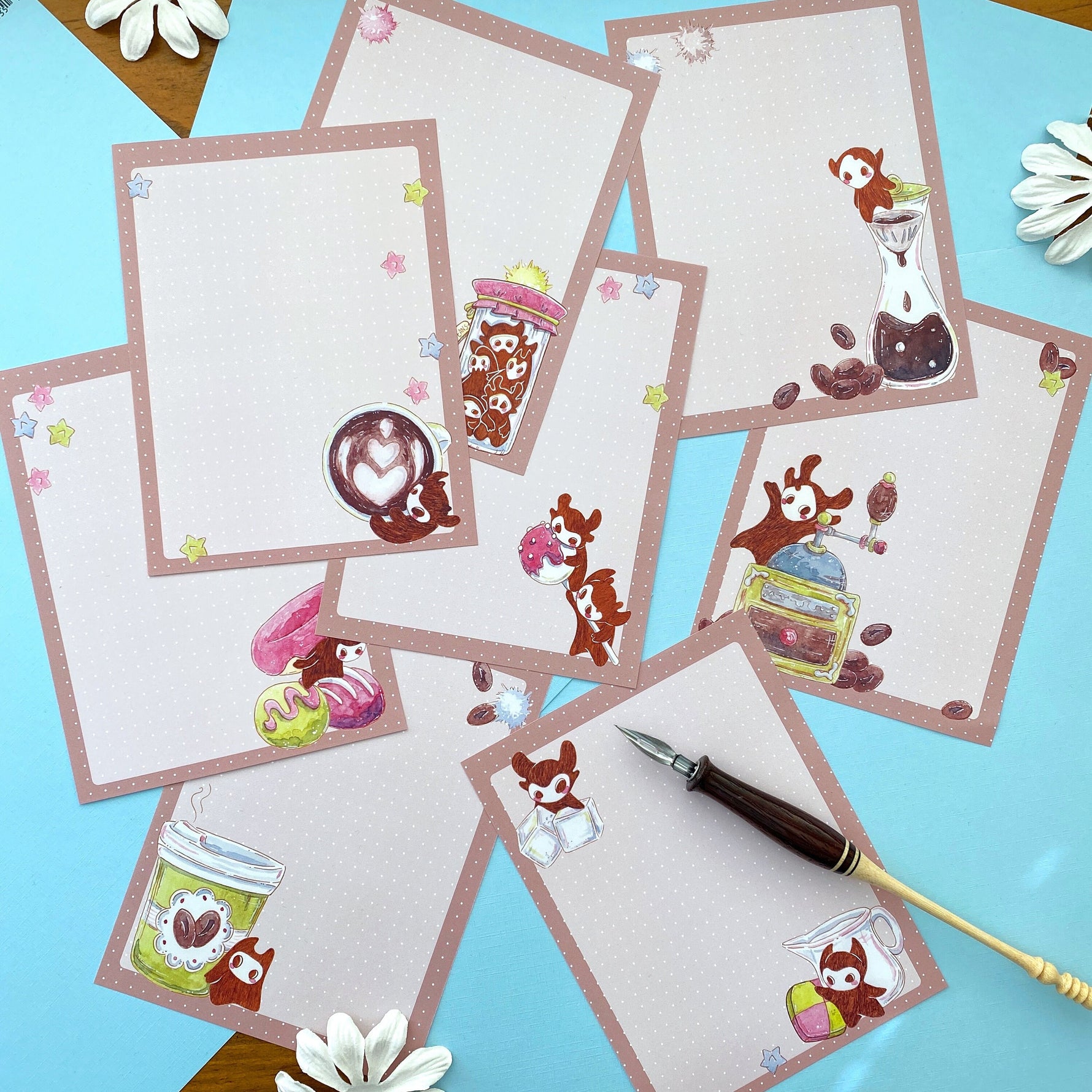 Coffee Please - Little Spirits - Stationery set Full 3