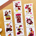 Coffee Spirits - Stamp Style Washi Tape Closeup