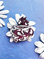 Coffee or Hot Cocoa Dragon - hard enamel pin no backing