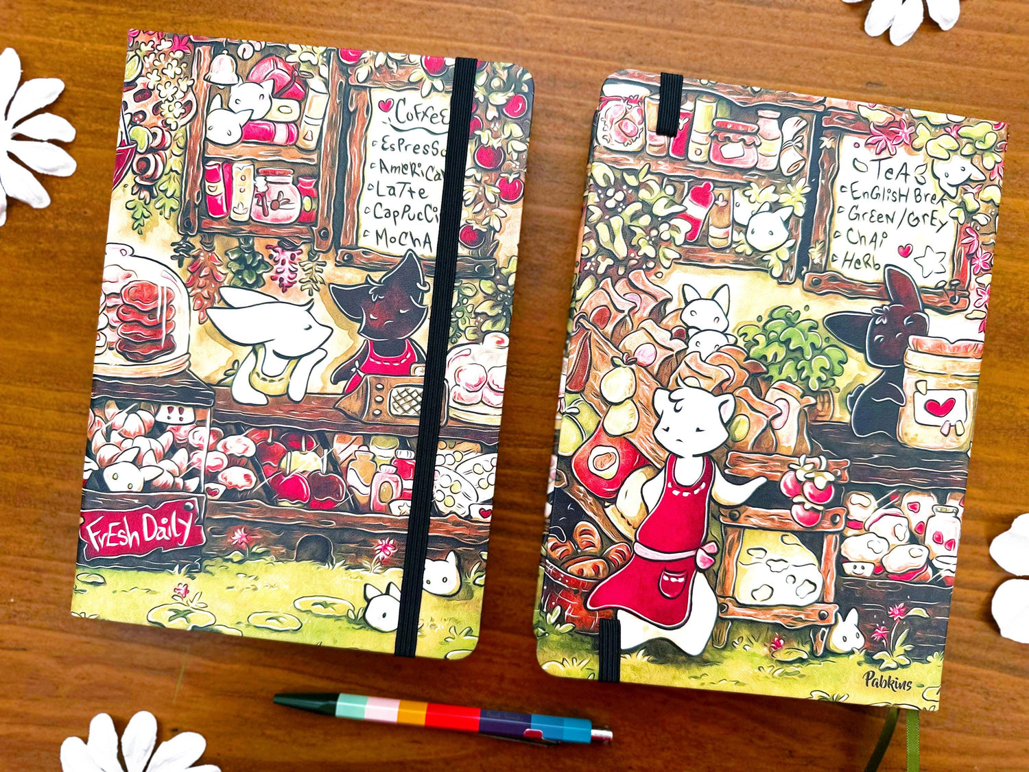Creature Café & Bakery - Hardcover Sketchbook Front View