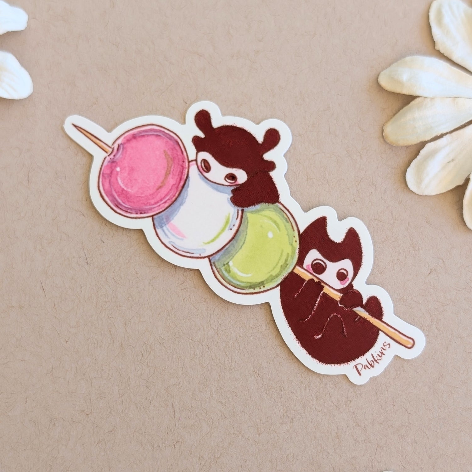 Dango Mochi Spirit - vinyl sticker