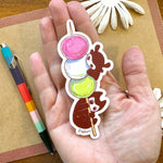 Dango Mochi Spirit - vinyl sticker Alt View