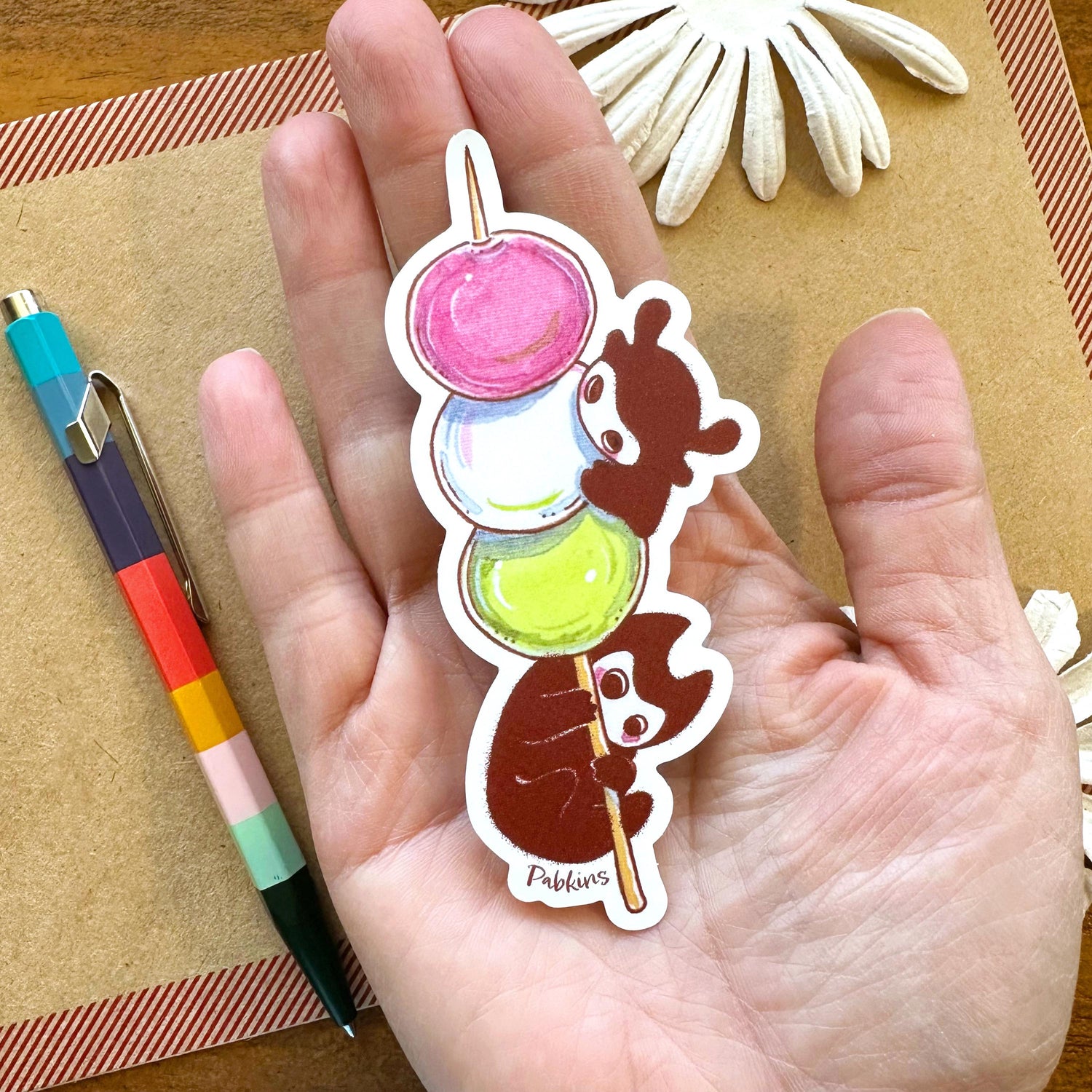 Dango Mochi Spirit - vinyl sticker Alt View