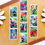 Enchanted Garden - Stamp Style Washi Tape Full View