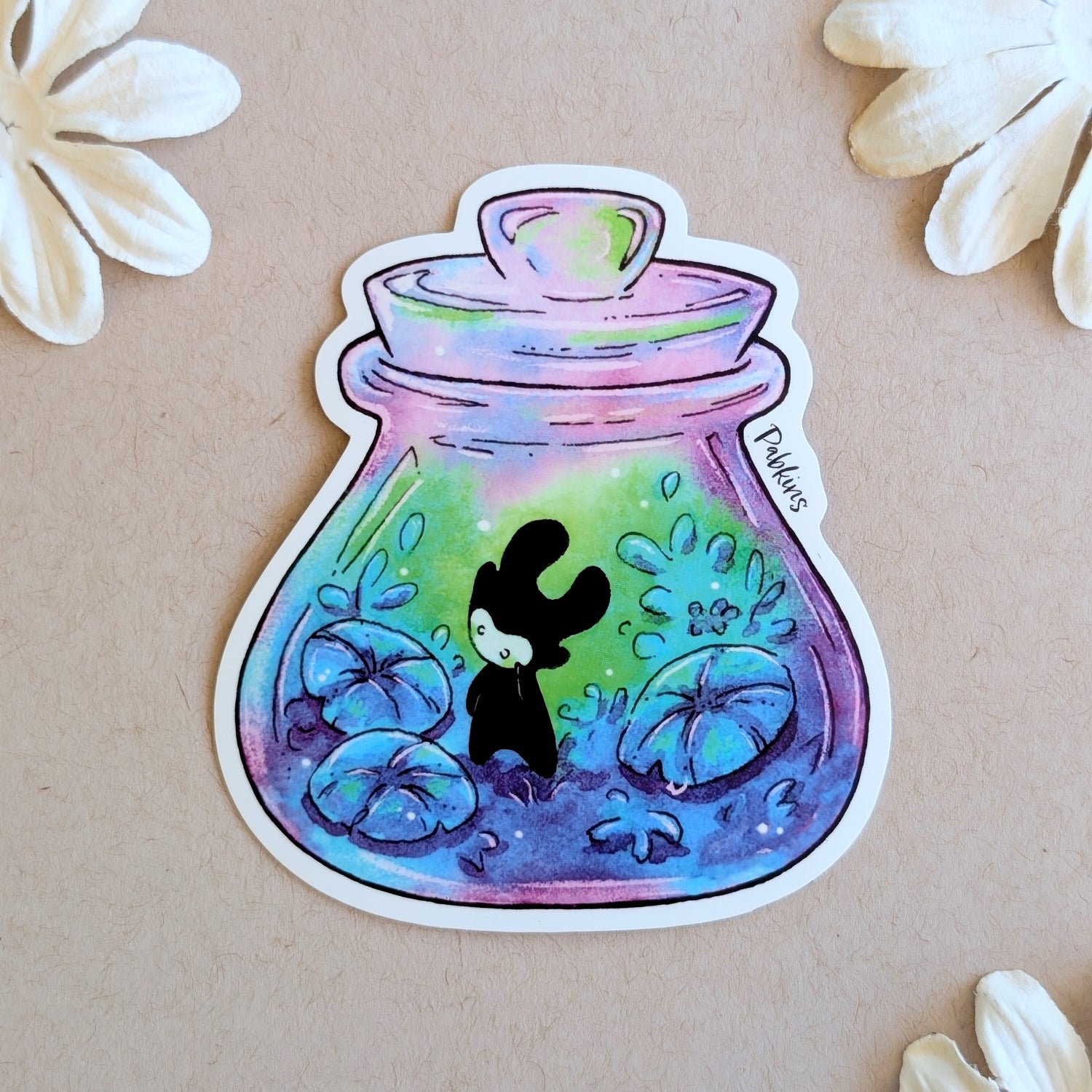 Evening Spirit Jar - Vinyl Sticker