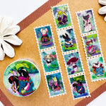 Fanciful Creatures - Stamp Style Washi Tape Front View