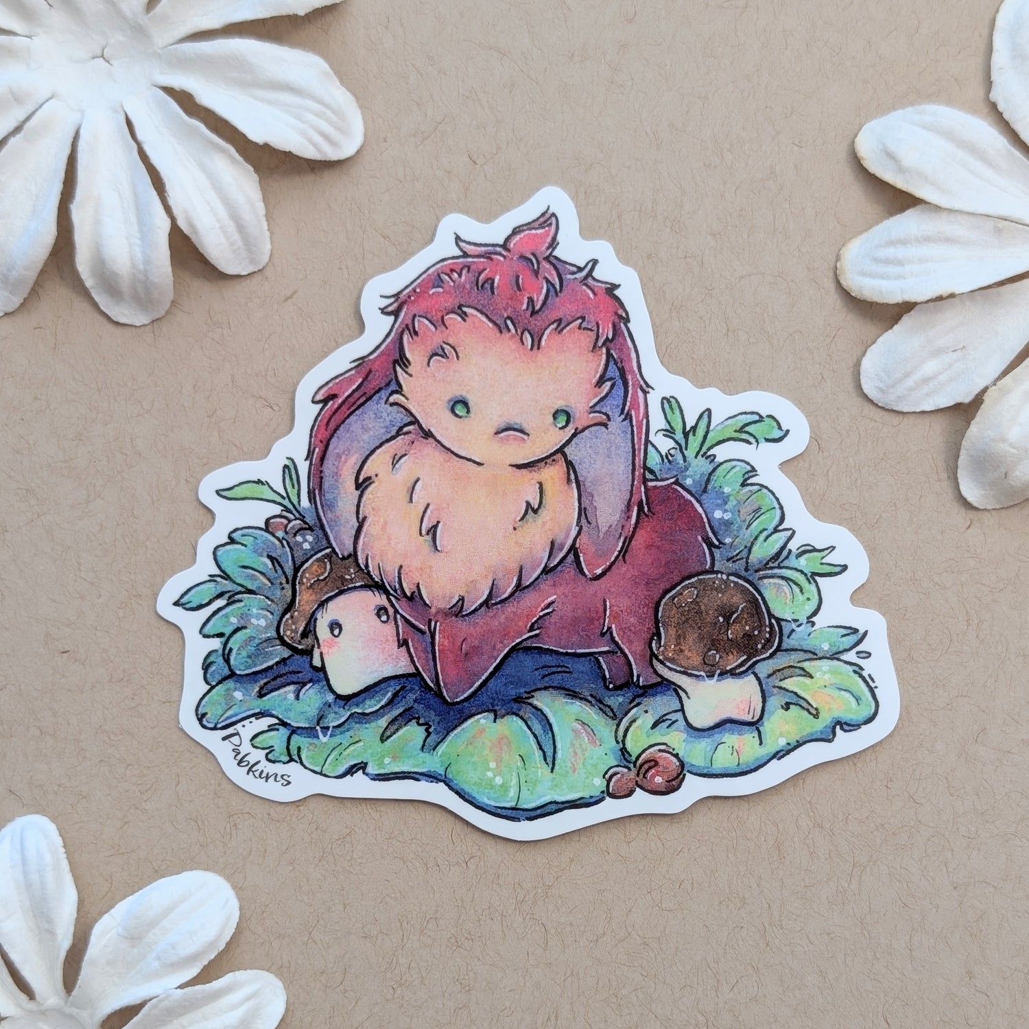 Fawn and Mushi - Vinyl Sticker