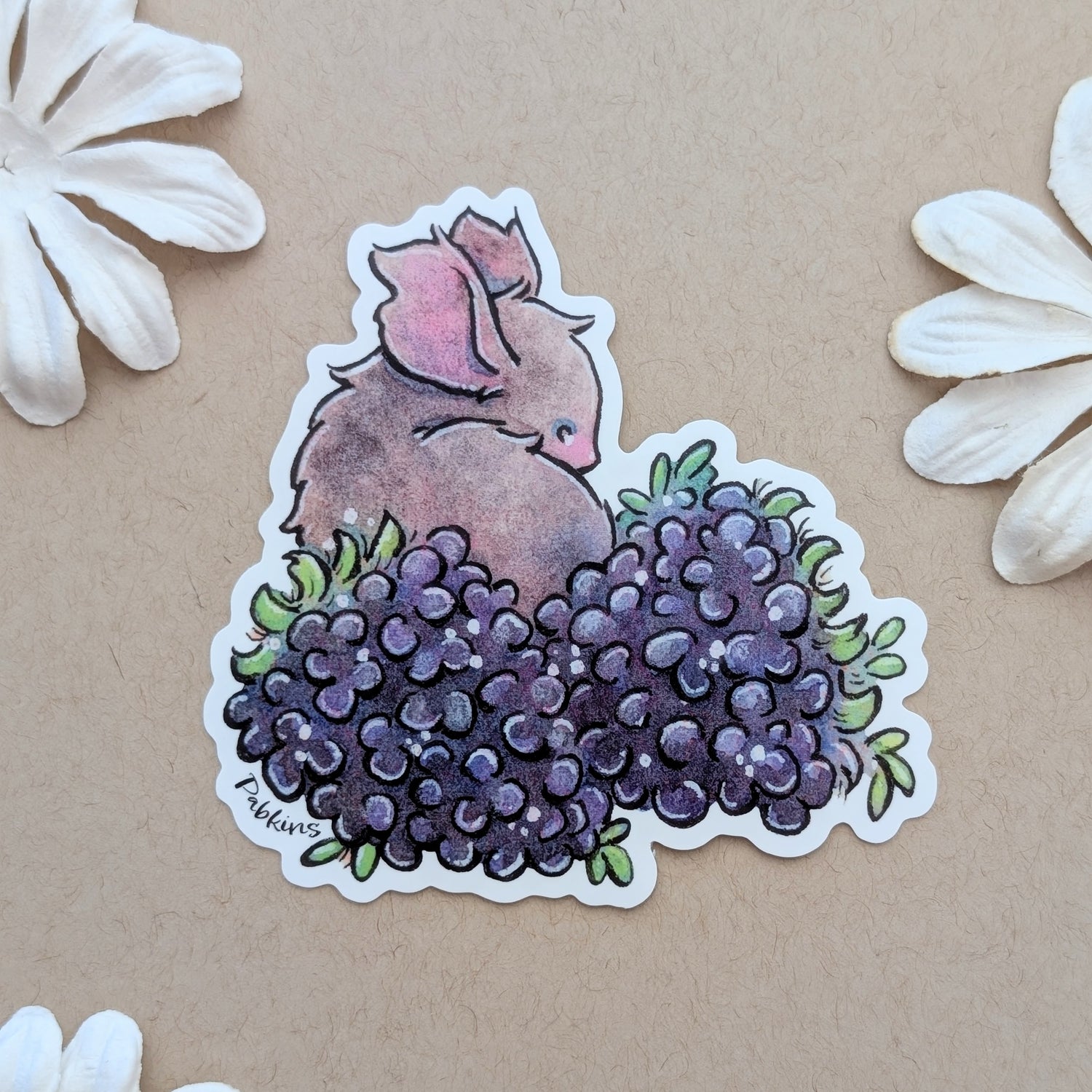 Fruit Bat - Vinyl Sticker