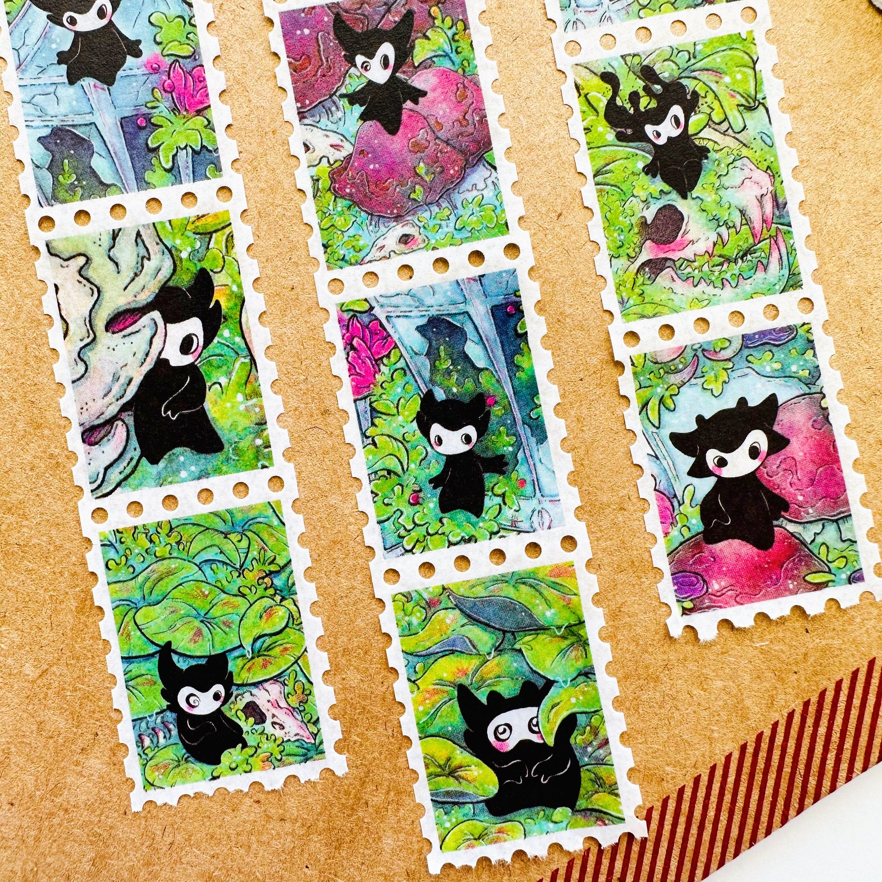 Hidden Spirits - Stamp Style Washi Tape Closeup 2