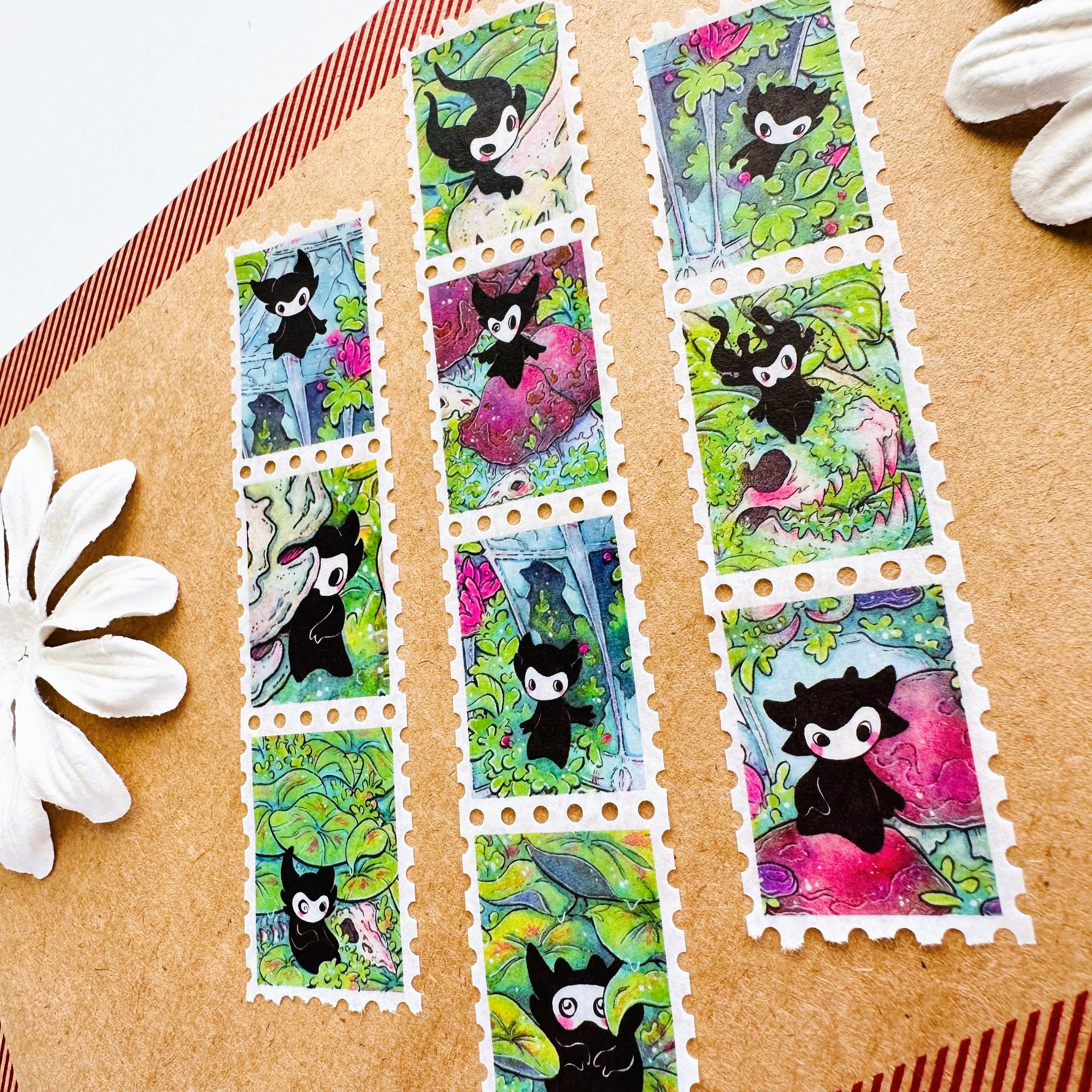 Hidden Spirits - Stamp Style Washi Tape Full View 2