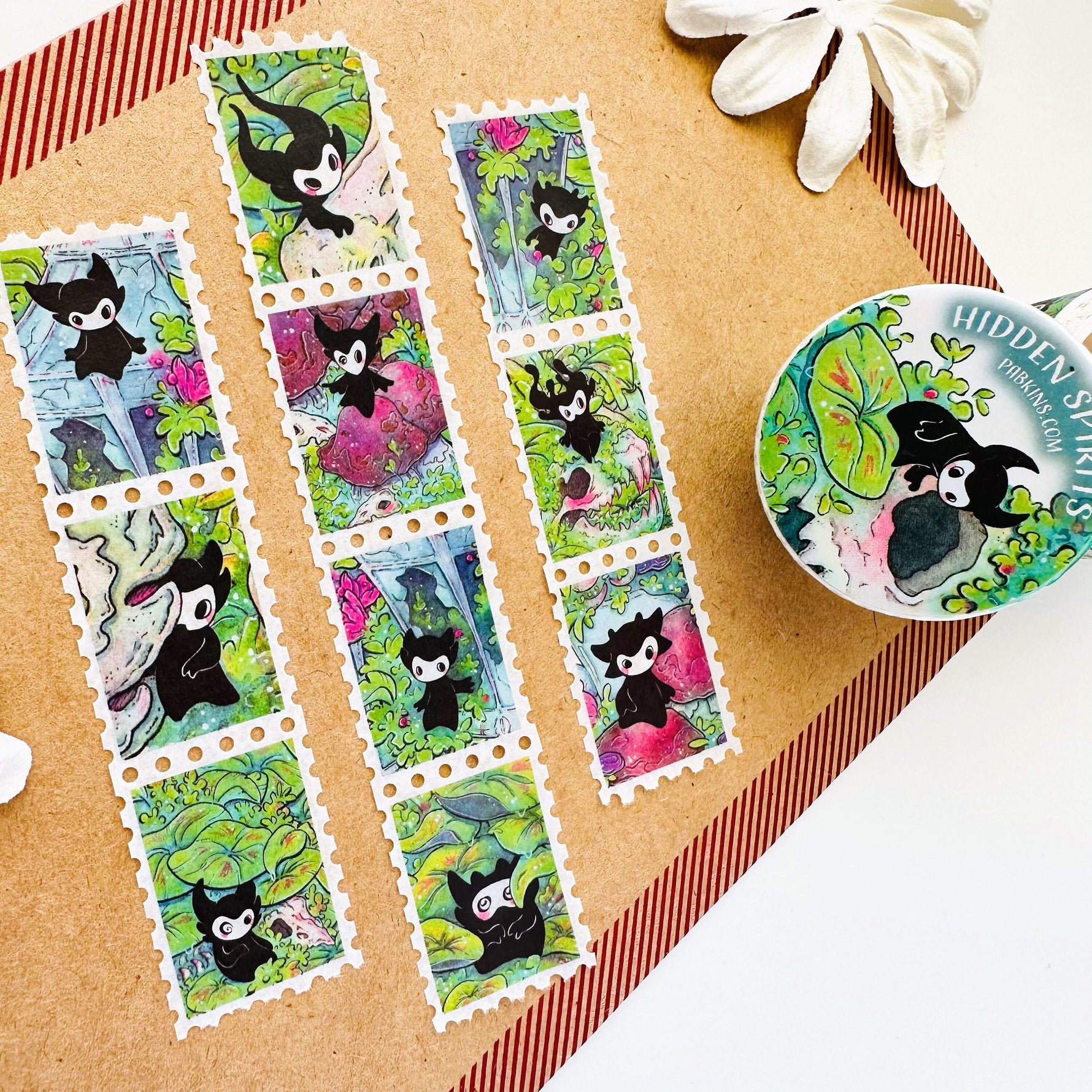 Hidden Spirits - Stamp Style Washi Tape Full View 3