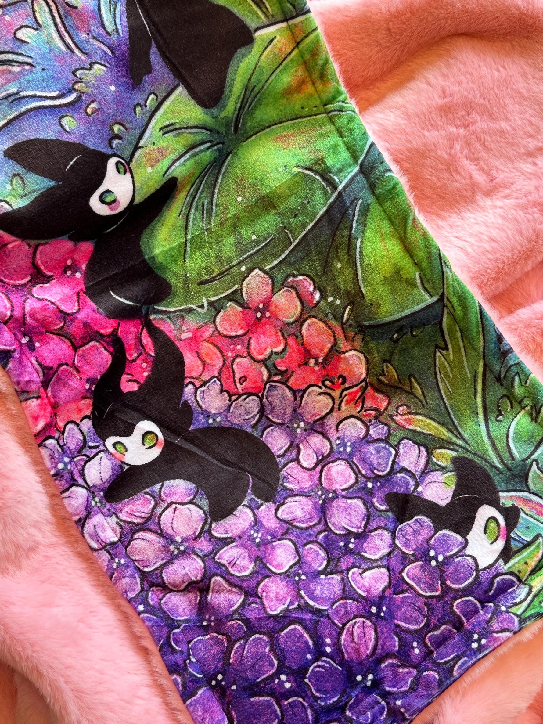 Hydrangea Spirits - Ultra Soft Scarf Closeup Alt 2