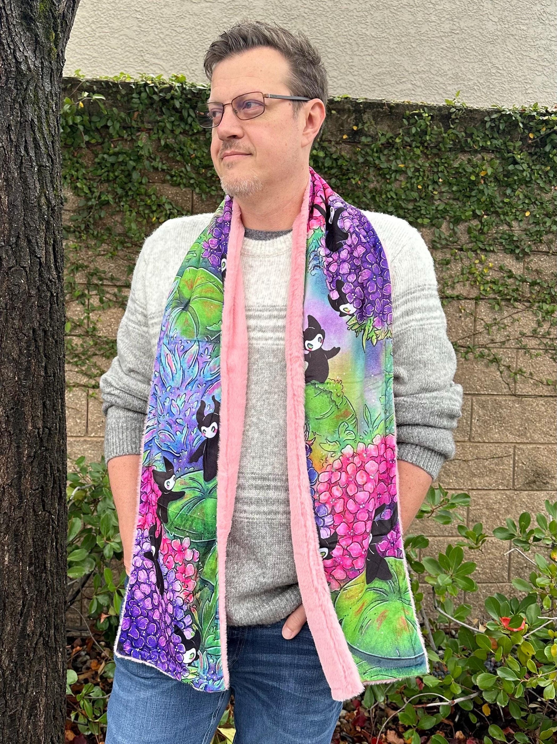 Hydrangea Spirits - Ultra Soft Scarf Full Alt 3