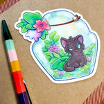 Kitten Terrarium - vinyl sticker alt view 2
