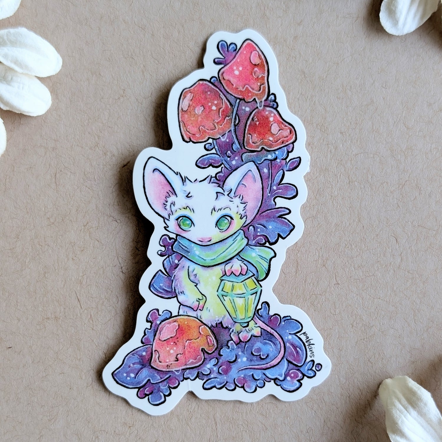 Lantern Mouse - Vinyl Sticker