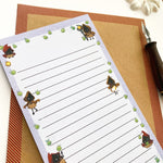 Lantern Light - List notepad Closeup