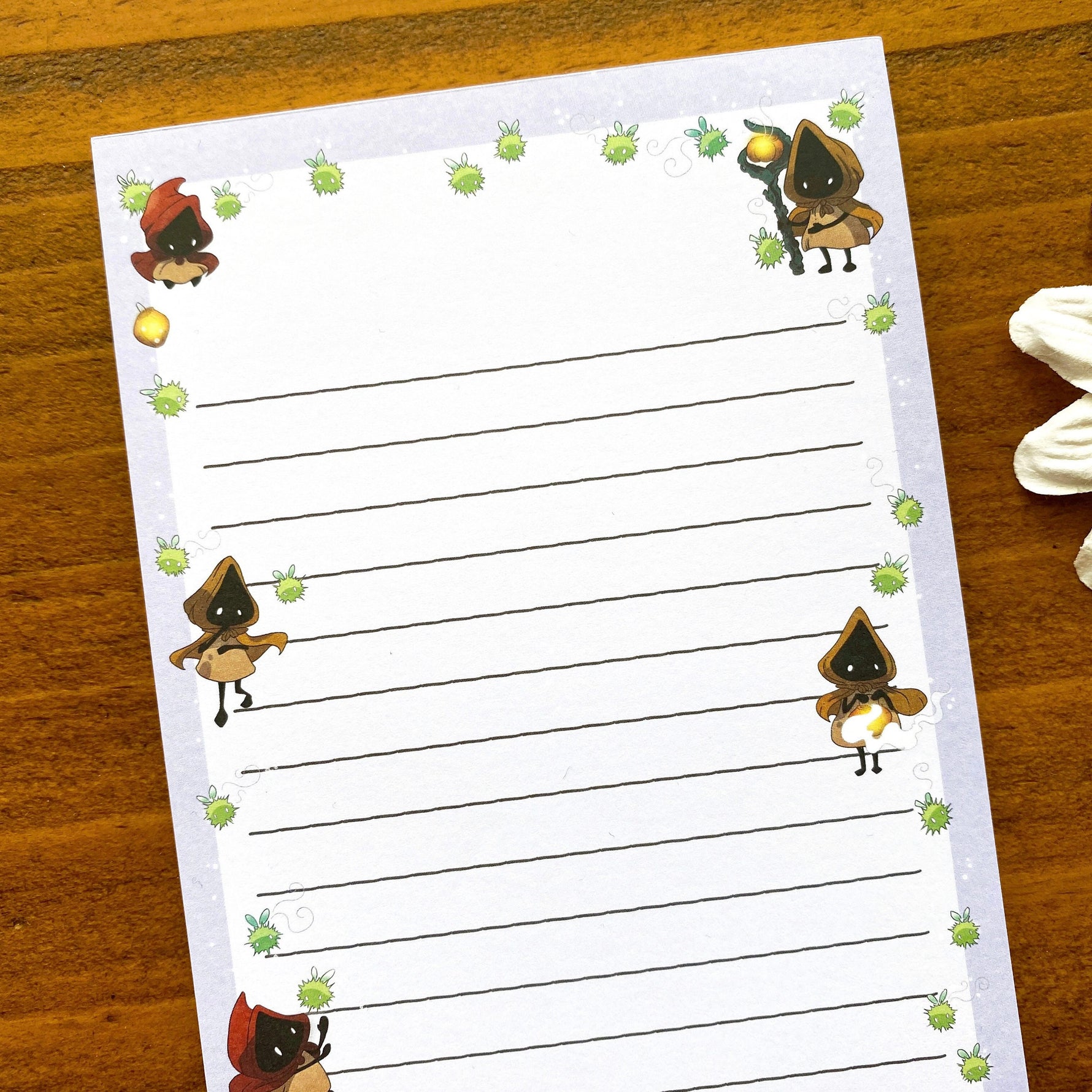 Lantern Light - List notepad closeup 3
