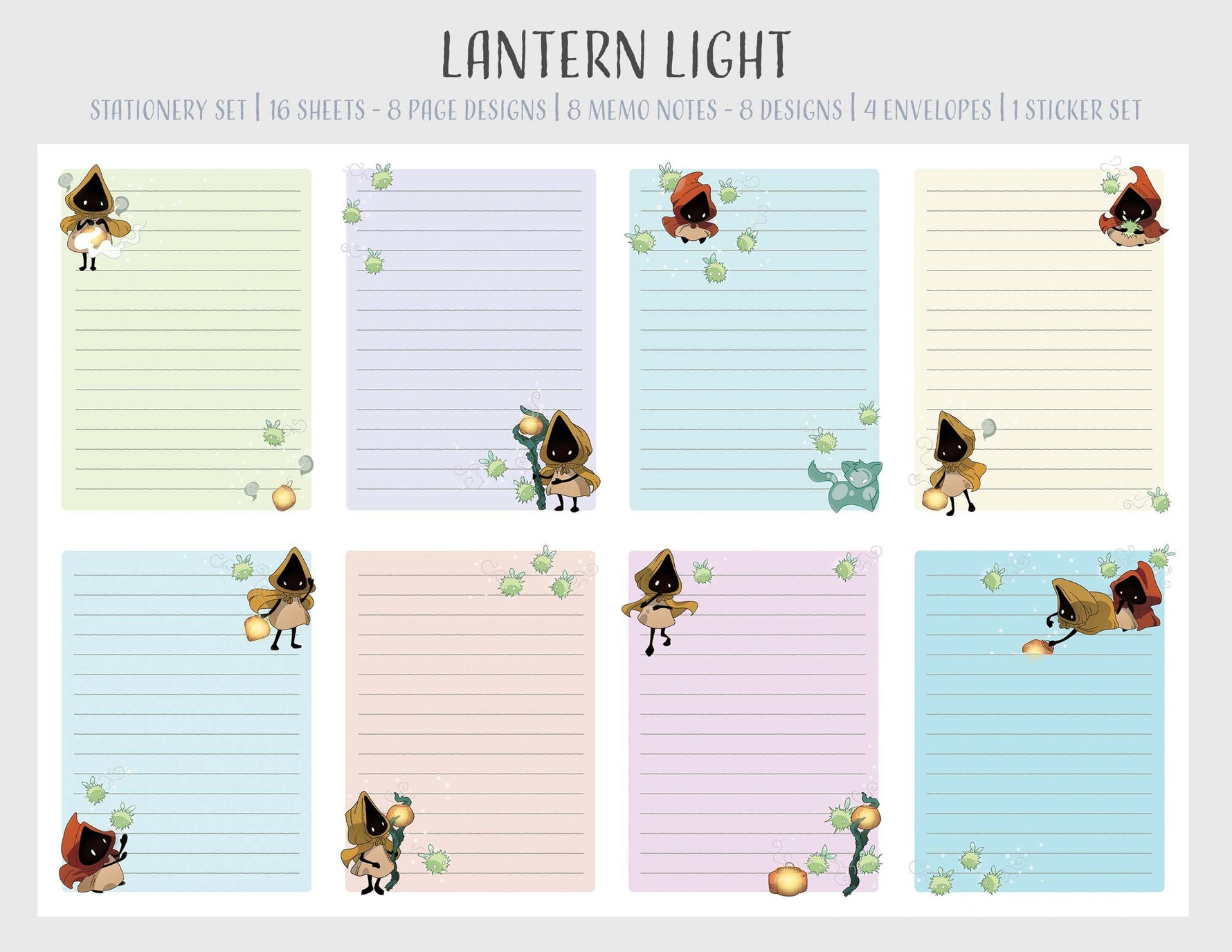 Lantern Light - Stationery Set Single