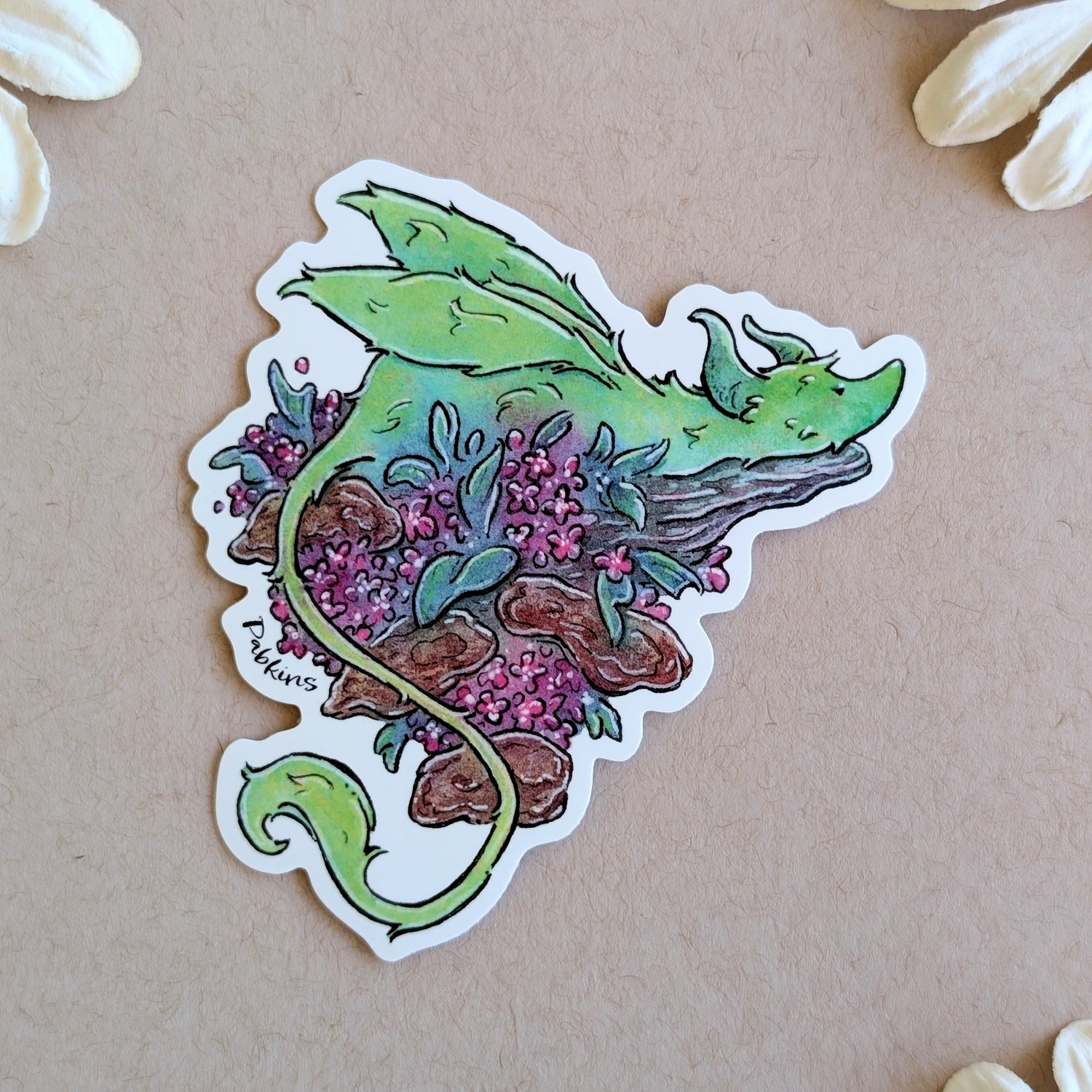 Lazy Dragon - Vinyl Sticker
