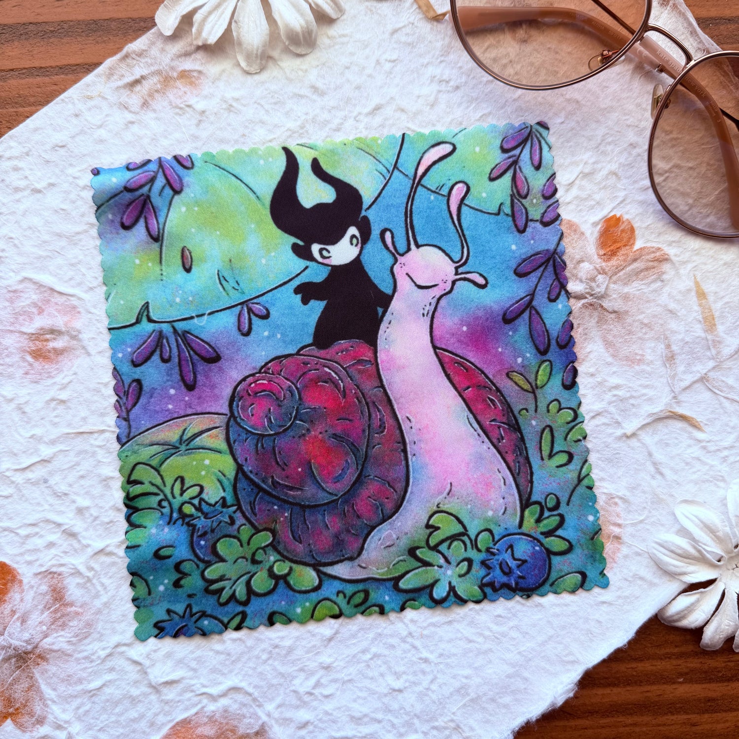 Lens cloth - Spirit Snail Rider alt view