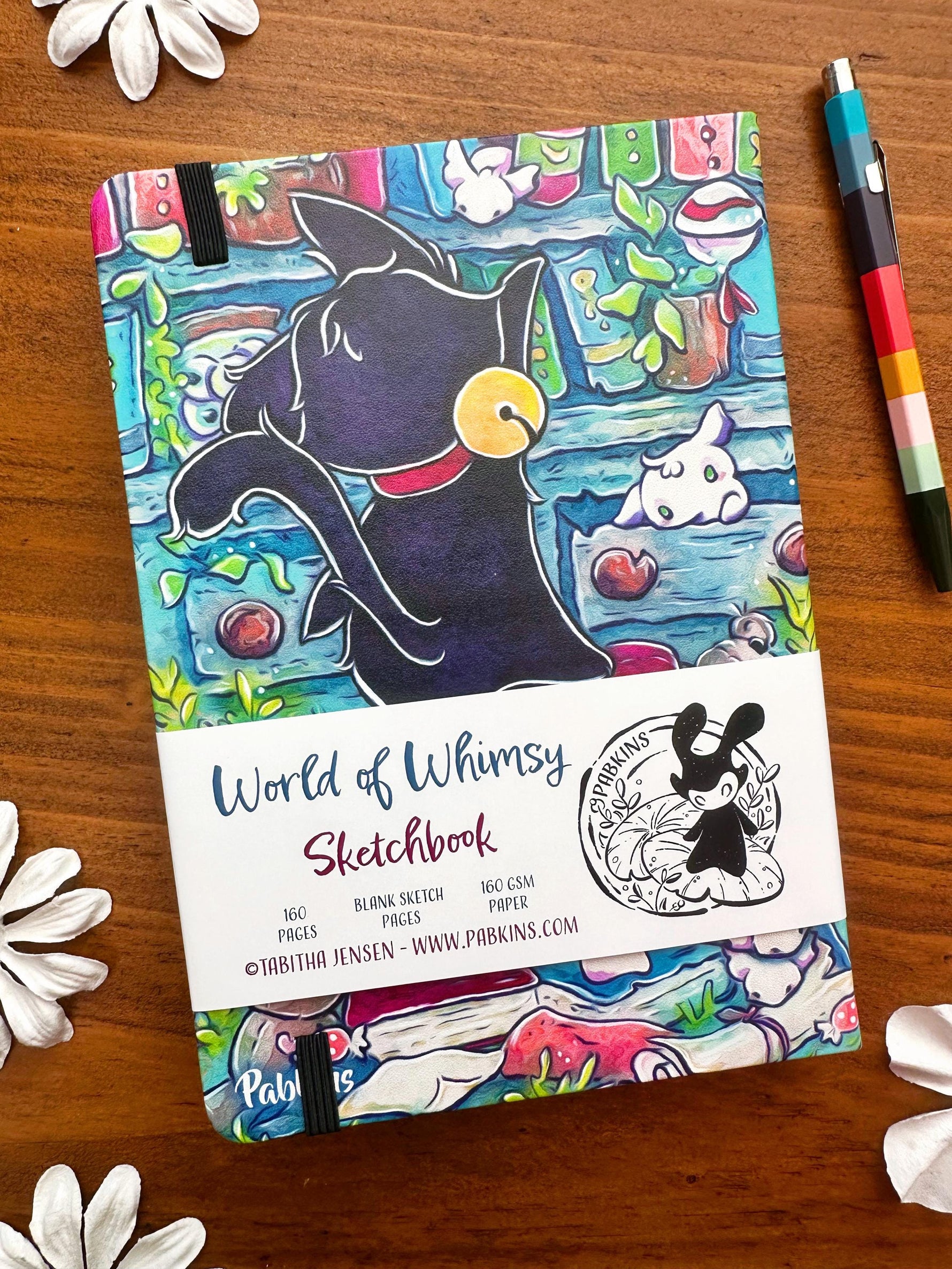 Library Cat - Hardcover Sketchbook Back
