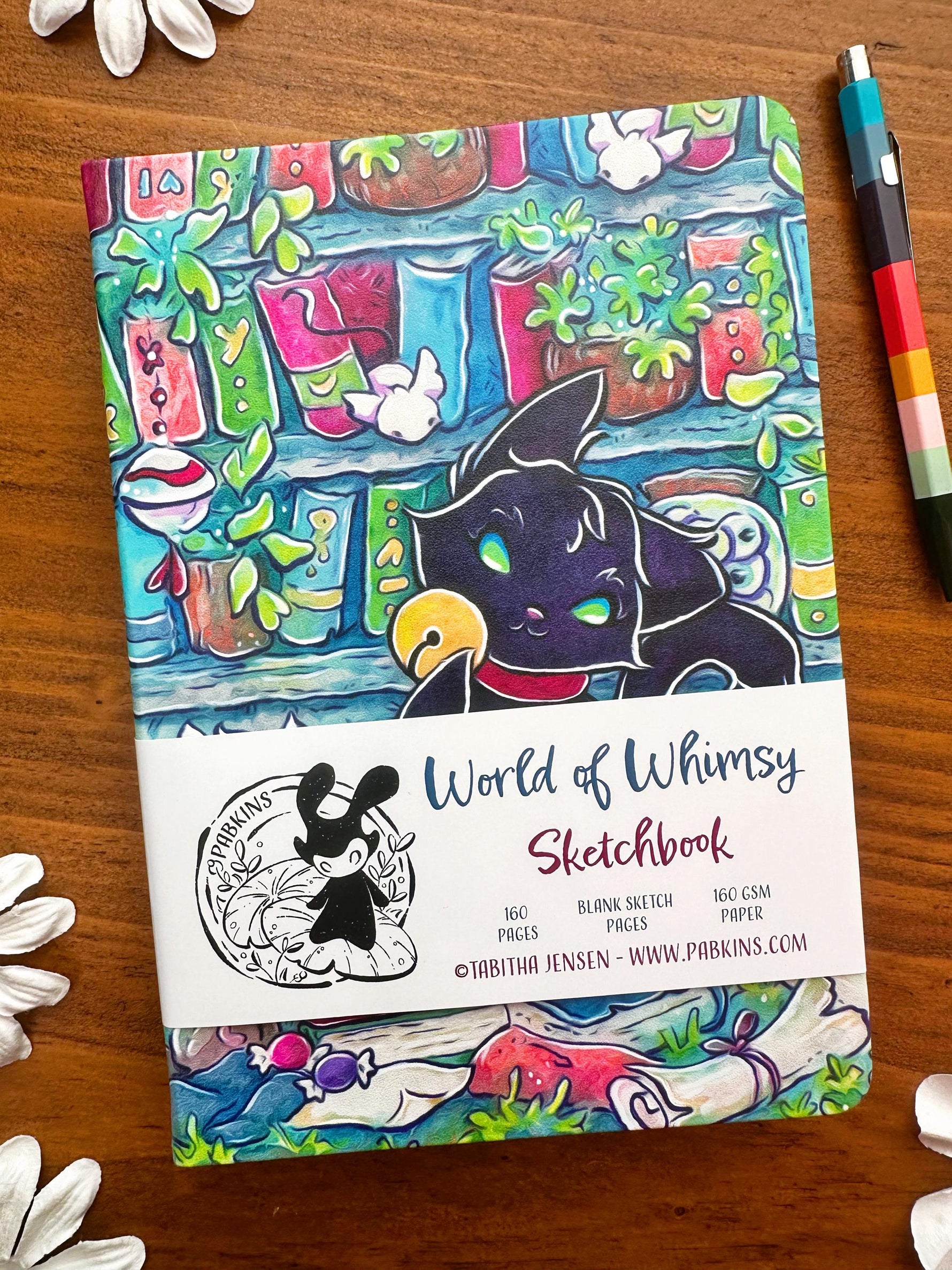 Library Cat - Hardcover Sketchbook Front