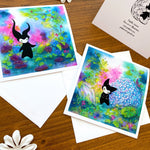 Little Spirit Garden - blank greeting cards Double View 2