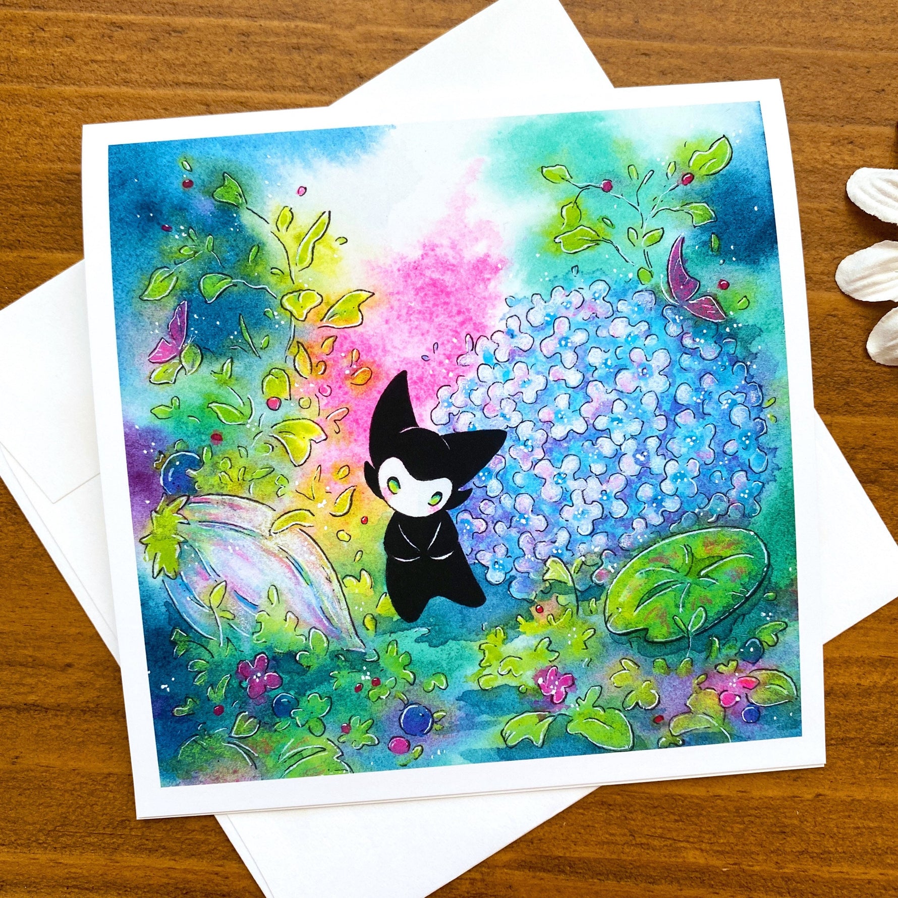 Little Spirit Garden - blank greeting cards Front View