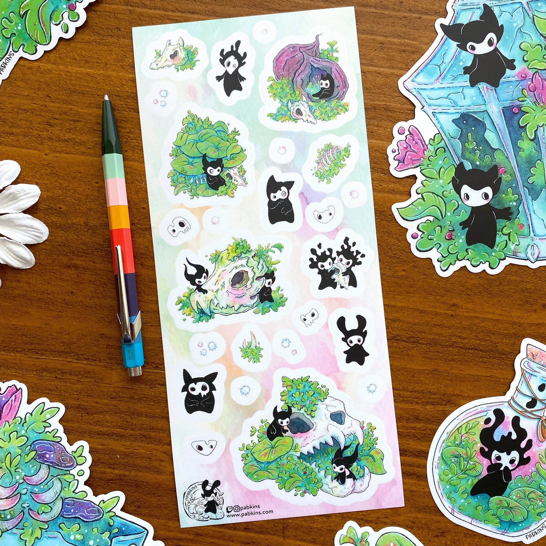 Little Spirits - 5 Sheet designs - vinyl sticker sheet 4