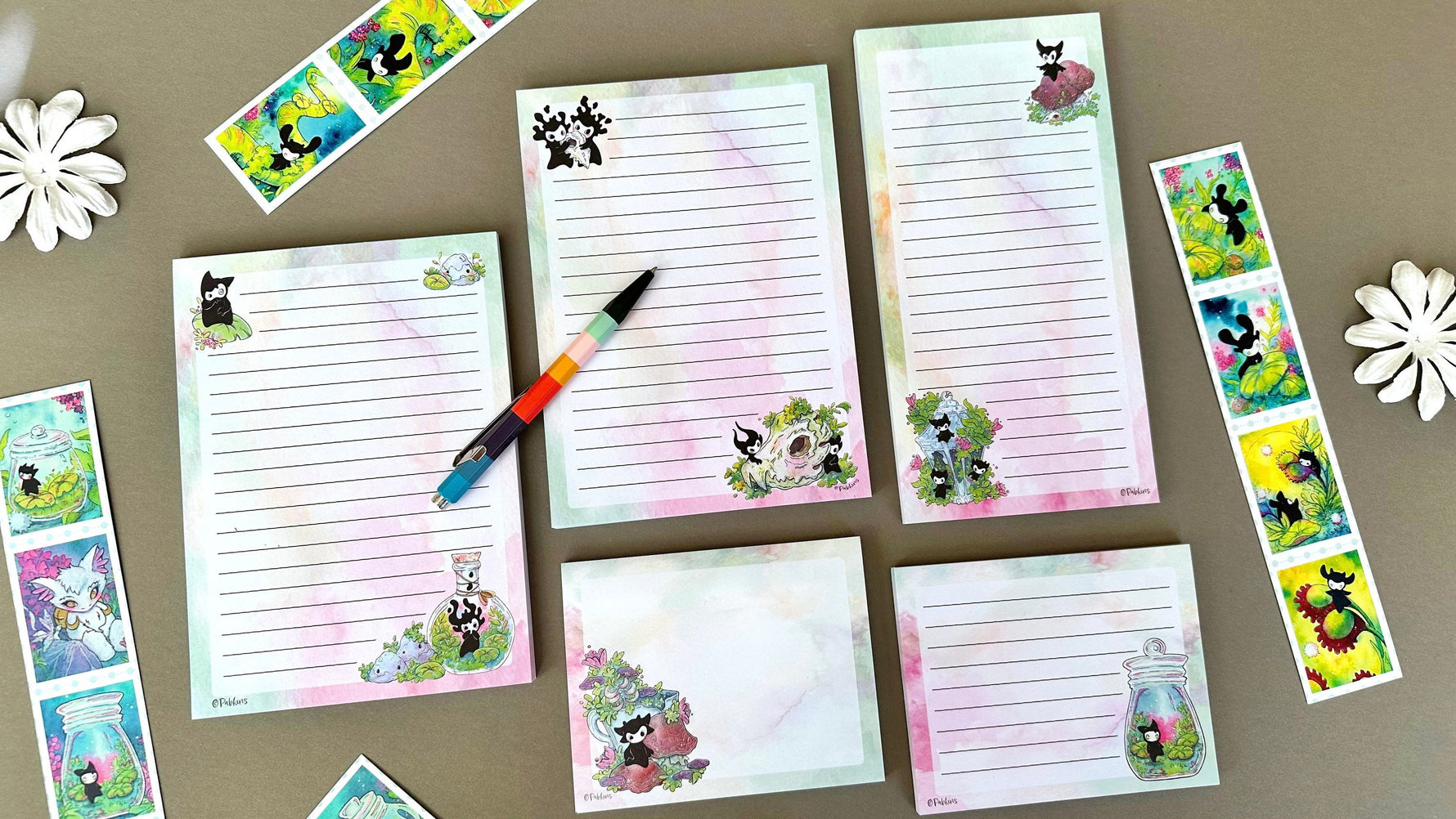 Little Spirits - Stationery notepad set full view 2