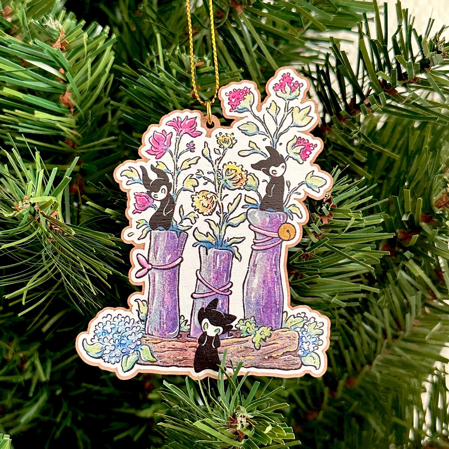 Little Spirits Flower Vase -  Ornament Front View