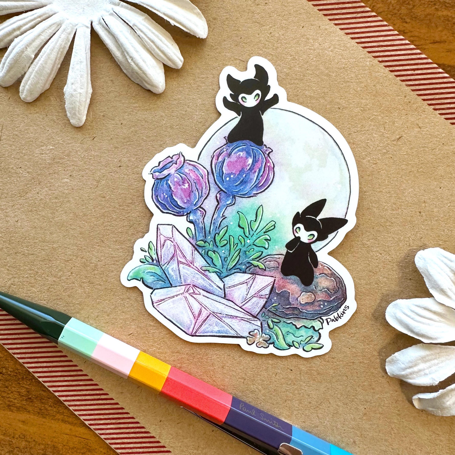 Magic Crystals - Little Spirits - vinyl sticker Alt View 2