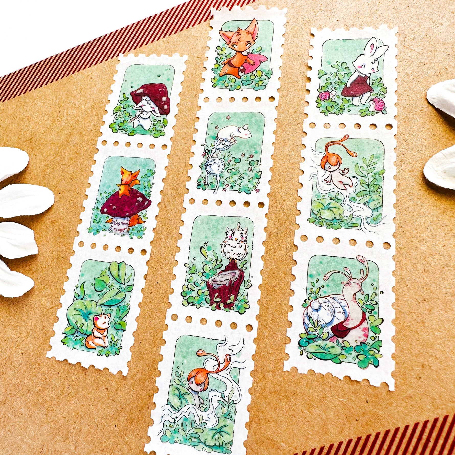 Minty Dreams - Stamp Style Washi Tape Full View 4